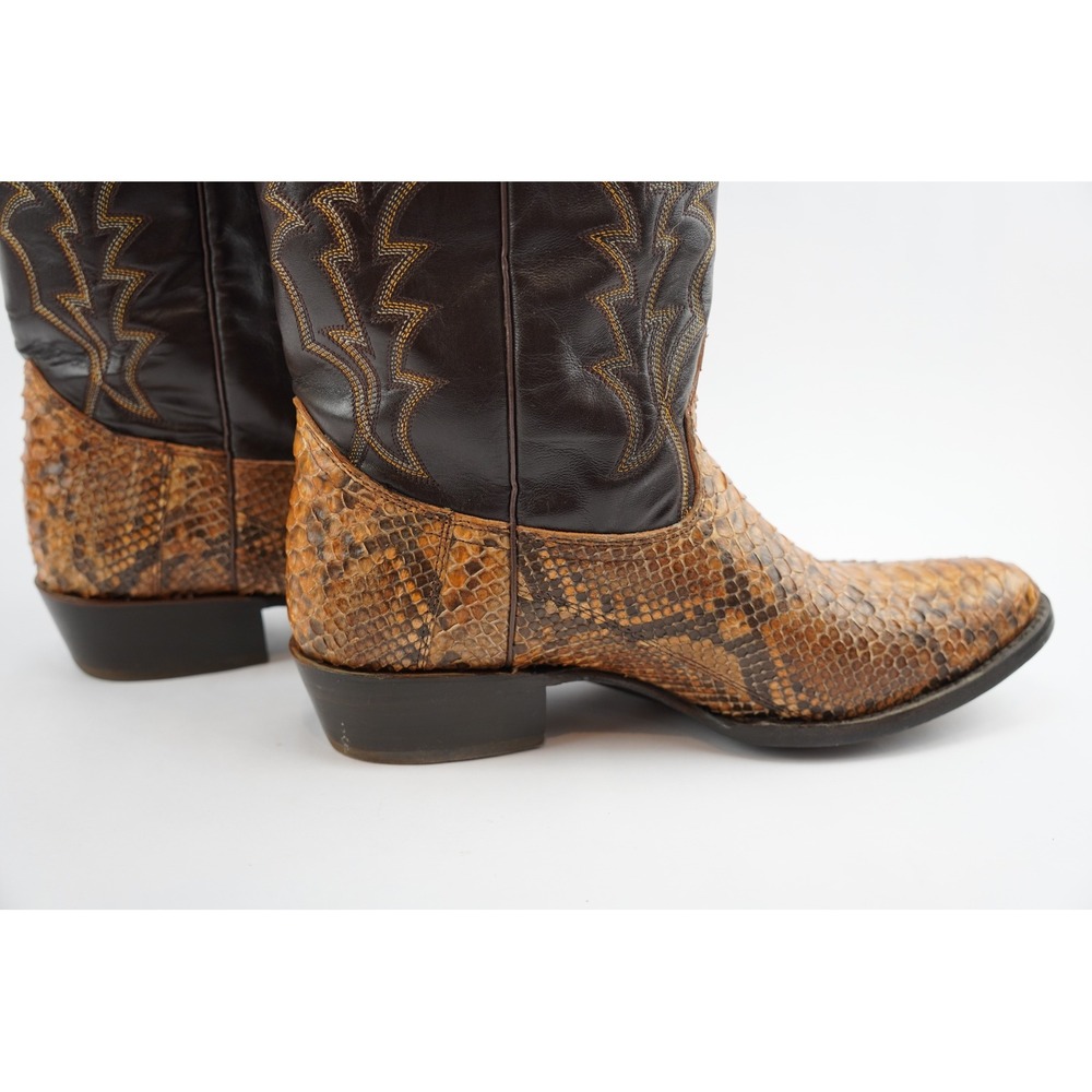 J.B. Dillon Reserve JBR1003 Brown Python Cowboy B… - image 6